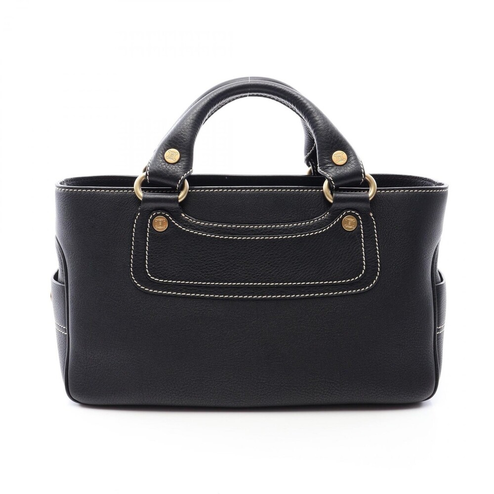 Celine Boogie Handbag Leather Black #301600C46B